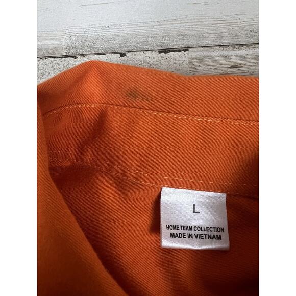 Clemson Tigers Mens Shirt Large Long Sleeve Orange Button Down - Picture 6 of 9